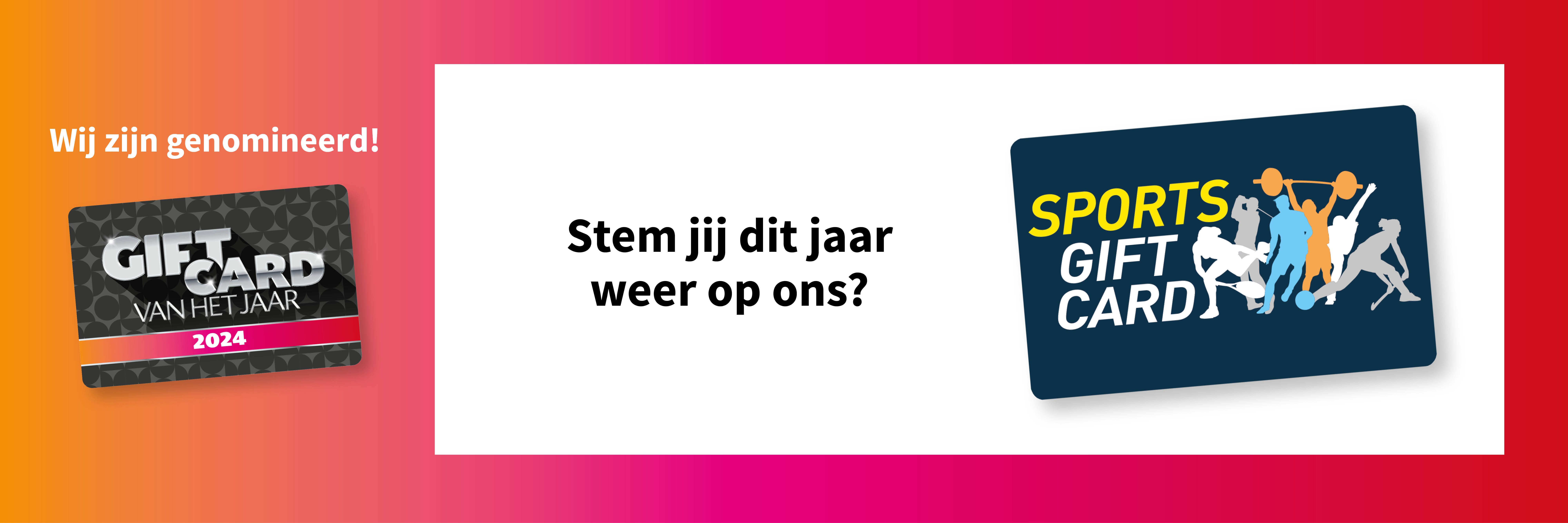 Sports Gift Card is genomineerd voor dé Giftcard van het Jaar 2024!